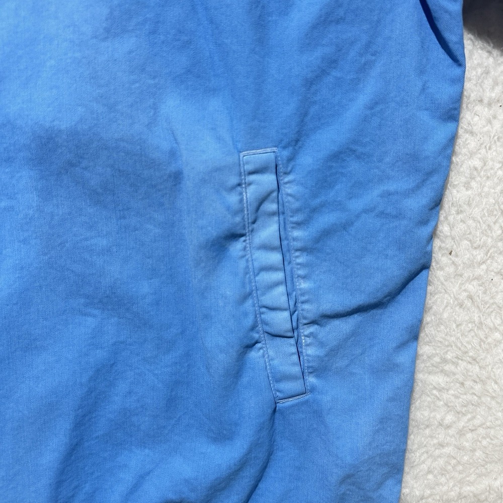 Adidas Essentials Jacket Blue Snap Front Dye Loos… - image 8